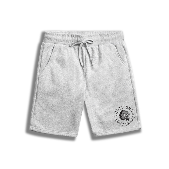 SHORTS LOGO STAX - GRY